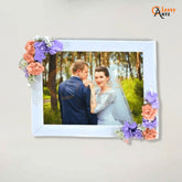 purchase unique couple floral resin frames for photos